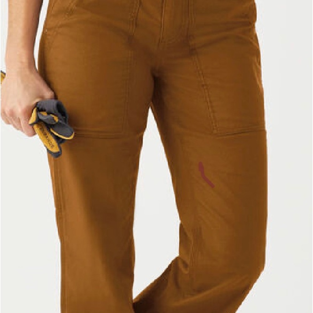 NWOT Duluth Trading Firehose Canvas Cargo Work Pants in Flax size 4x31